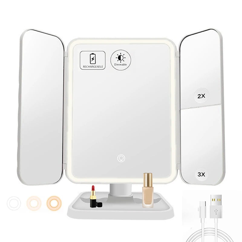 Miroir LED Tactile Maquillage